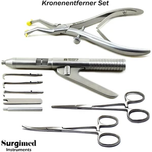 Implantat Kronenentferner Zangen Prothesenlöser Brückenlöser Pean Klemmen Dental - Bild 1 von 6