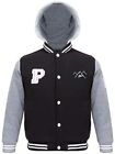 The Polar Club Boys' Kids Fleece Varsity Baseball Jacket Black, Navy, Maroon &