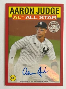 2021 Topps AARON JUDGE 1986 AL All Star Auto Card 86AS-AJ Autograph 1/10 - Picture 1 of 2