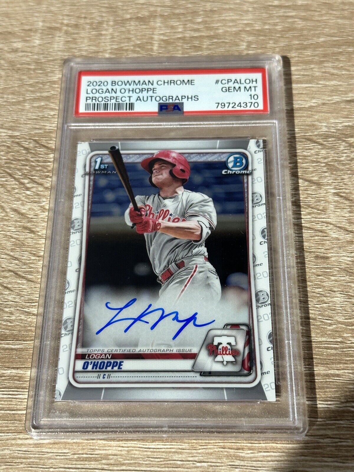 2020 Bowman Chrome Logan O’Hoppe 1st Auto PSA 10 #CPALOH Angels!🔥