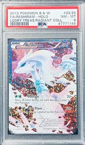PSA 8 Pokemon Legendary Treasures Reshiram RC22/RC25 Radiant Coll. Ultra Rare - Picture 1 of 2
