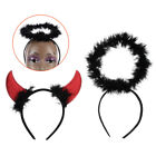  2 Pcs Stirnband Engel-Teufel-Stirnband Cosplay Accessoire Kostüm Mädchen