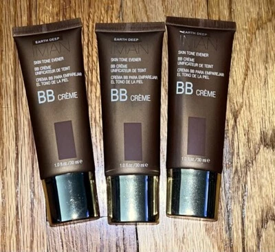 3 Bottles of Earth Deep IMAN Skin Tone Evener BB Creme. New- No Box - image 1 of 2