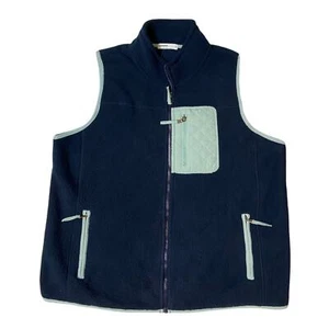 Sonoma Navy and Teal Sherpa Vest Size OX - Picture 1 of 3