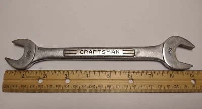 Craftsman 3/4" 7/8" Open End Wrench Vintage V Series Pointed Top A Made in USA - Image 1 of 4