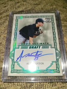 Alex Santos 2020 Ultimate Draft XRC Rookie Autograph Green Baseball Card 12/25 - Picture 1 of 6