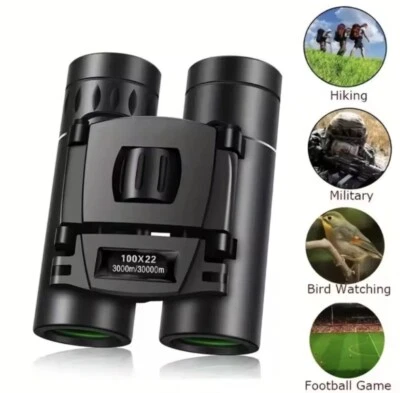 Portable Powerful Zoom Binoculars Telescope Folding Hunting Camping Travel - Image 1 of 4