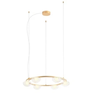 Lampadario a led design moderno circolare oro opaco 6 luci RD-0717 - Imagen 1 de 2