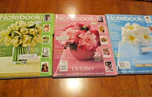Notebook Magazine Ideas for Living #1 #2 #4  Sept Oct Dec 2005 collectors - Picture 1 of 11