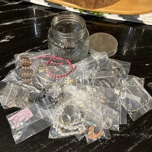 Mystery Jewelry Vase Jar Guaranteed 20 Pieces Photos of the one you will Get! - Picture 1 of 7