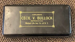 VINTAGE Bullock V. Mutual Life Insurance Co. of New York Lock BOX - Bild 1 von 9
