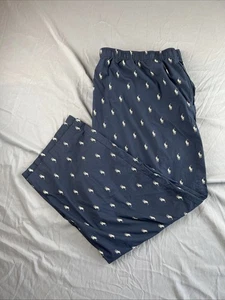 POLO Ralph Lauren Pajama Pants Men's Size 3XL Navy Blue Sleepwear Logo Print - Picture 1 of 8