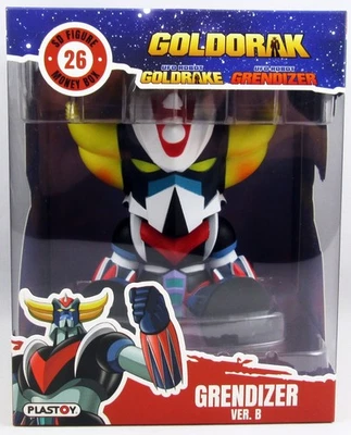 Goldorak - Plastoy - Figurine Tirelire 15cm SD Goldorak assis - Photo 1/4