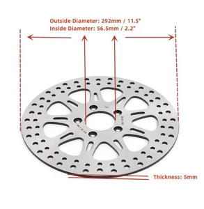 11.5" Front Brake Rotor for Harley Sportster XL883 XL1200 Roadster Custom 00-13 - Picture 1 of 8