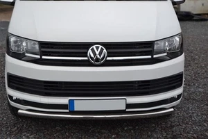 Spoiler Bar To Fit Volkswagen Transporter T6 Caravelle 2015 - 2019 Front Bumper - Picture 1 of 3