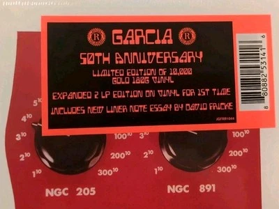 Jerry Garcia GARCIA - 50th Anniversary 2LP GOLD 180G Vinyl Expanded Edition Ltd. - Image 1 of 4