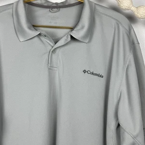 Columbia Men’s Utilizer Polo Size 2XL Gray Omni Shade Techwear - Picture 1 of 10