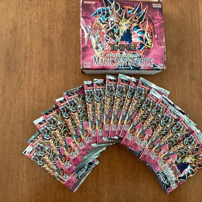1996 Yugioh Magicians Force English Ed.- 17 Packs With Box - Image 1 of 2