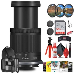Canon RF-S 18-150mm f/3.5-6.3 IS STM Lens with Filter kit + Cleaning Kit + More - Picture 1 of 9