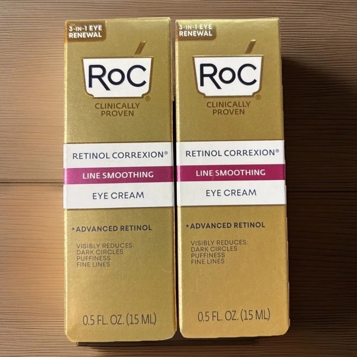 Roc Retinol Correxion Line Smoothing Anti-Aging Eye Cream - 0.5 fl oz (15ml) 2pk - Image 1 of 1