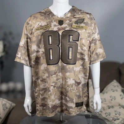 Camiseta deportiva juvenil Philadelphia Eagles Nike Zack Ertz 86 Salute To Service talla 3XL Foto 1 de 4