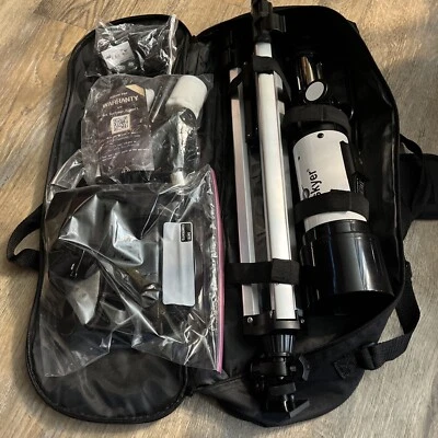 Gskyer Telescope 70mm Aperture 400mm AZ Mount Astronomical Refracting/Carry Tote - Image 1 of 4
