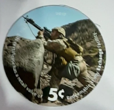 16A5   AAFES Pog  2017 U.S. ARMY Money Extra  Fine - Image 1 of 2