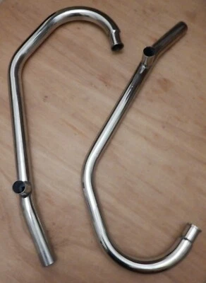 Cabezales de escape Moto Guzzi V7 750 reproducción, inox, también V75 750 Breva   Foto 1 de 4