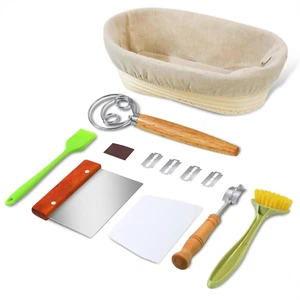 Gärkorb Oval, Gärkörbchen Zum Brotbacken Set Für Brot, Inklusive Bäckermesser, P - Bild 1 von 11