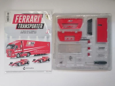 FERRARI TRANSPORTER 1:18 CENTAURIA USCITA FASCICOLO N° 1 + PARTI DI MONTAGGIO - Immagine 1 di 3