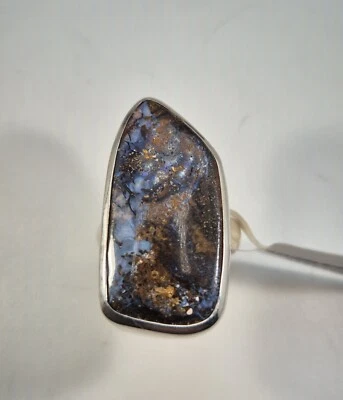 Ring  Boulder Opal Boulderopal Silber 925  Ringgröße:55  Australien Unikat 296 - Bild 1 von 4