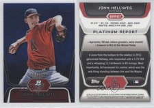 2012 Bowman Platinum Prospects Blue Refractor /199 John Hellweg #BPP87