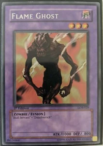 YuGiOh Flame Ghost Rare 1st Edition LOB-029 - Picture 1 of 1