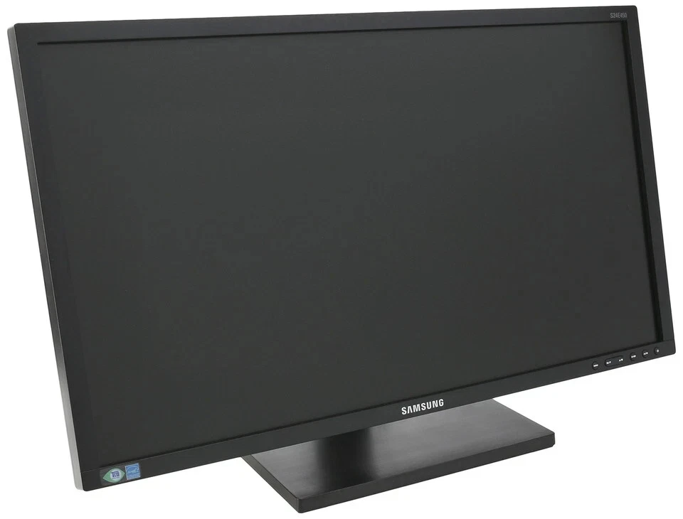Samsung S24E450D 24 Inches Widescreen LCD Monitor - Black - Image 1 of 2
