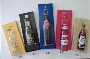 Wall Display for Vintage Soft Drink Bottles  Free Bottle Crown Included - Picture 1 of 12