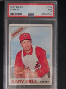 Tarjeta de béisbol 1966 Topps #525 Gary Bell SP (nm) PSA 7 - Imagen 1 de 2