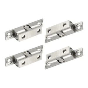 5PCS Closet Brass Double Ball Catch Tension Latch 40mm Silver Tone - Picture 1 of 3