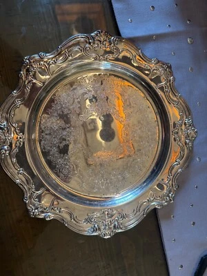 Plato antiguo redondo grande Gorham 13" Yc1344 Foto 1 de 4