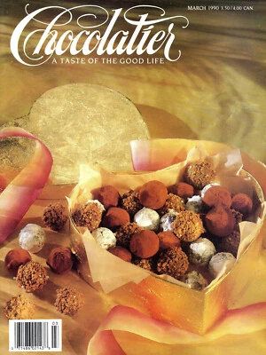 CHOCOLATIER Magazine March 1990 Truffles Aureole Drinks to Set the Mood Paris - Image 1 of 3