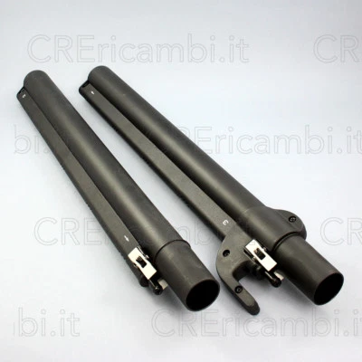 POLTI Coppia Tubi Rigidi Aspirapolvere Scopa Vapore Clip Vaporetto Lecoaspira