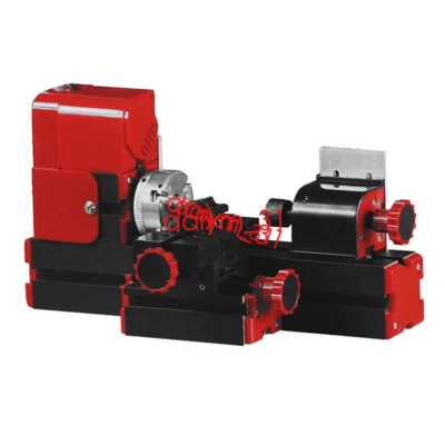 24W Mini Metal Lathe w/20,000r/min Motor DIY Work Tool Metal Lathe 12V DC/2A/24W - Image 1 of 2