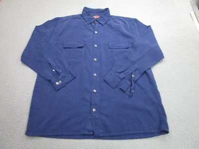 Dash Hemp Santa Cruz Shirt Mens XL Blue Workwear Shacket Heavyweight Twill Adult - Image 1 of 4