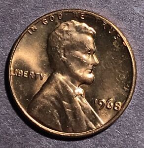 1968 P Uncirculated Lincoln Memorial Cent #Z142