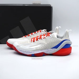 adidas Men's Adizero Cybersonic Tennis Shoes IG9513 Red/White/Blue - Picture 1 of 24