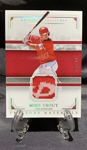 2017 Panini National Treasures One Of One MIKE TROUT 🔥Game Worn Materials 1/1