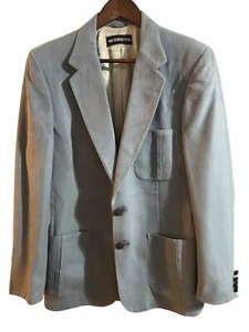 Lanvin Paris Jacket Mens 38R Gray Feather Suede Blazer Pierre Gerard Sport Coat - Picture 1 of 14