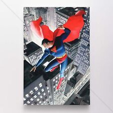 Superman Alex Ross Poster Canvas DC Comic Book Cover Justice League Art Print #5