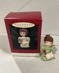 Hallmark Andenken Ornament 1996 Gebet für Frieden Frau Bibel Kerze Vintage - Bild 1 von 7