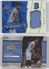 2015 Panini Spectra Freshman Fabrics Silver Prizm /35 Emmanuel Mudiay Rookie RC