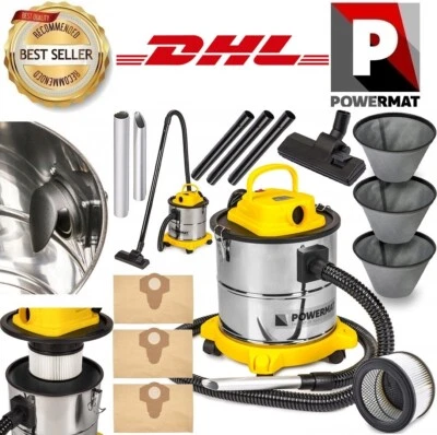 2IN1 ELEKTRISCHER ASCHESAUGER KAMINSAUGER STAUBSAUGER ASCHE SAUGER ABSCHEIDER - Bild 1 von 4